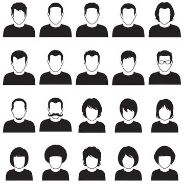 Avatar, vector people icon Stock Illustration