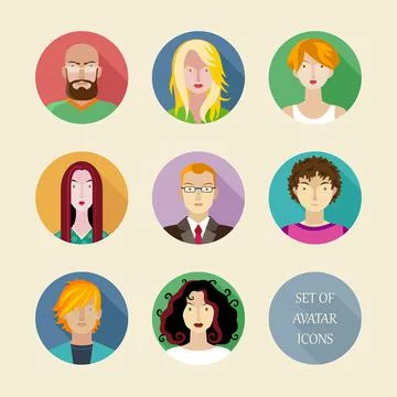 Avatars Stock Illustration