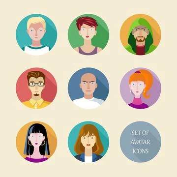 Avatars Stock Illustration
