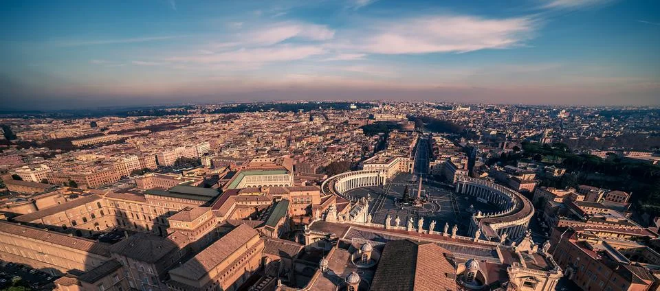 AVatican City and Rome, Italy. St. Peter's Square Stock Photos