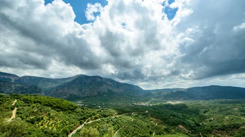 Avdou - Cretan countryside Stock Footage