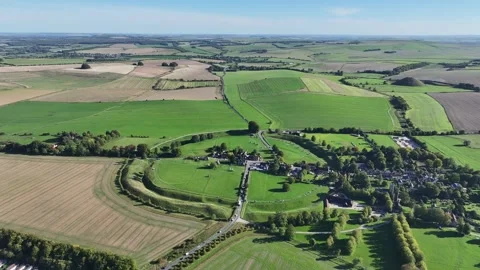 Avebury World's Largest Stone Circle, Amazing Drone Clip, Wiltshire UK, 4K Stock Footage 318059448