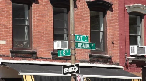 AveC Lower East Side Stock Footage 53847996