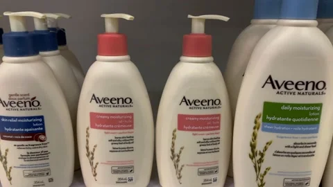 Aveeno products Stock-Footage 165486134