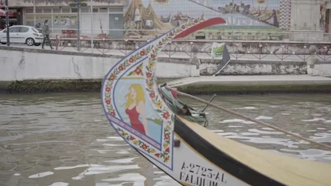 Aveiro - Moliceiro Details Close Up Video stock 237396980