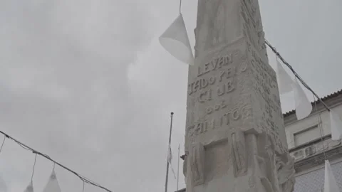 Aveiro - Obelisco da Liberdade Close Up Video stock 237395833