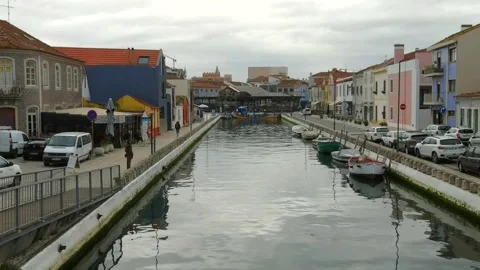 Aveiro. Ria de Aveiro. Stock Footage 166521836