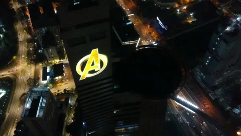 Avengers Building In Malaysia Stock Footage 136786056