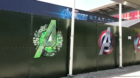 AVENGERS STATION Stock Footage 135655197