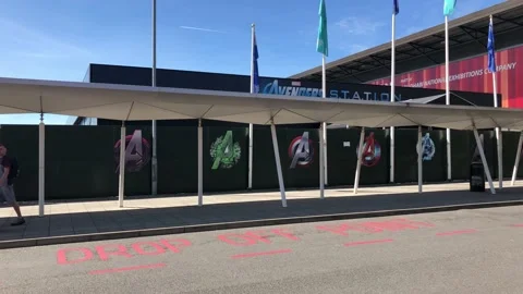 AVENGERS STATION Stock Footage 135655559