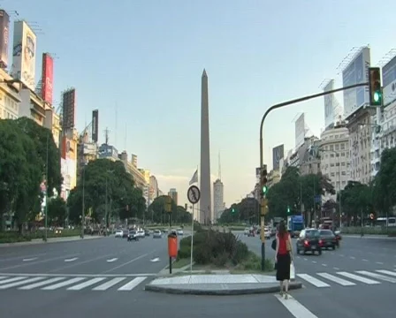 Avenida 9 de Julio (Buenos Aires) 스톡 동영상 99624