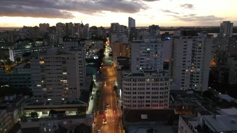 Avenida Independência, em Porto Alegre Stock Footage