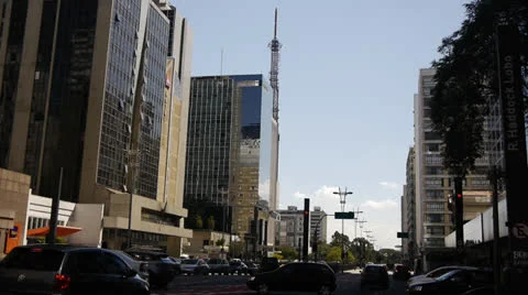 The Avenida Paulista Stock Footage 27141090