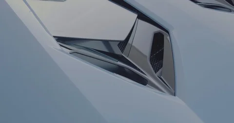 AventadorS blue ventilation Stock Footage 103103369