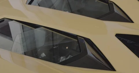 AventadorS Yellow enginebay Stock Footage 103103402