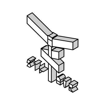 Avenue 5th isometric icon vector illustration Stock Illustration