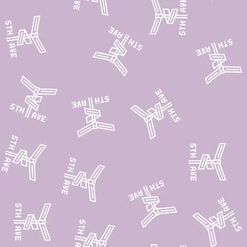 Avenue 5th line seamless pattern イラスト素材