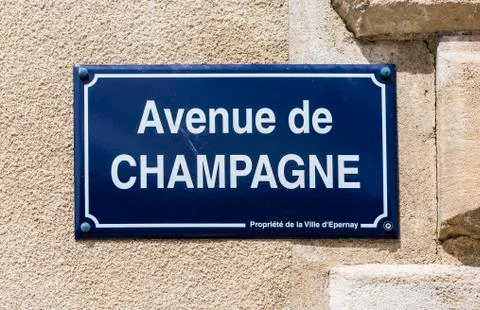 Avenue de Champagne Stock Photos