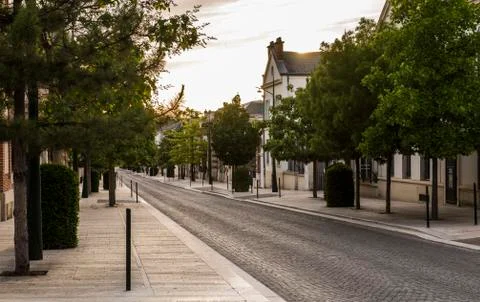 Avenue de Champagne Sunset Stock Photos