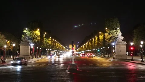 Avenue des Champs-Élysées Stock Footage 203386598