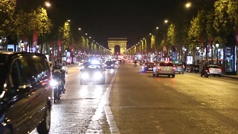 Avenue des Champs-Élysées Stock Footage 203386984