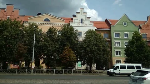 Avenue of Kaliningrad Vídeo Stock 113798702