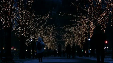 Avenue of Lights Video stock 17671845