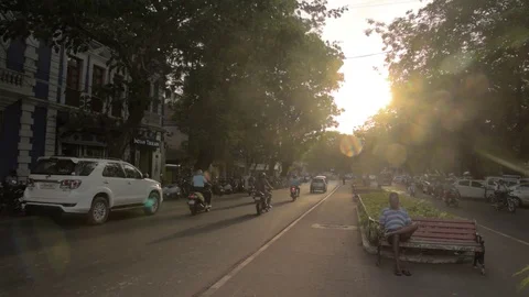 Avenue panorama Video stock 76016050