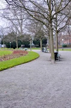 Avenue in the park Stock Photos