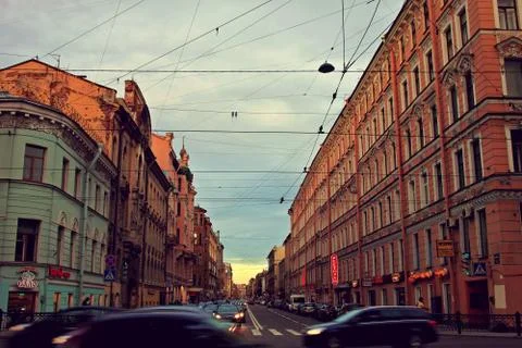 Avenue. 库存照片