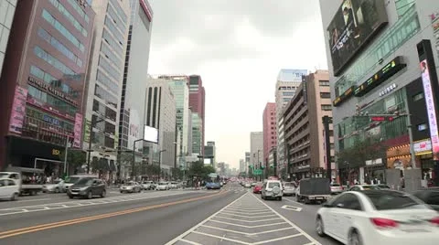 Avenue of Seoul Stock Footage 12126702