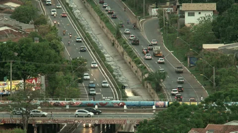 Avenue - Traffic Stock Footage 35642707