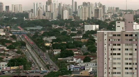 Avenue - Traffic Stock Footage 35642809