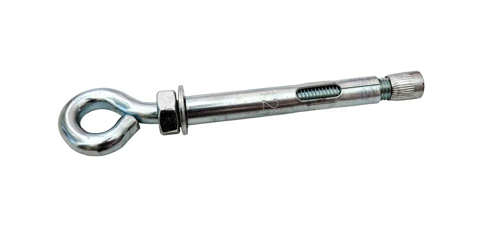 Average anchor bolt with a loop Stock Photos
