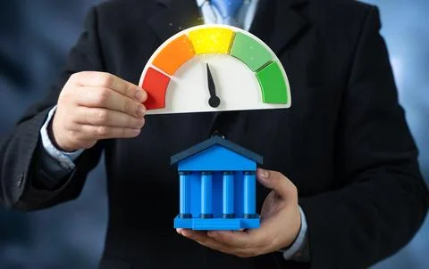 Average bank performance. Work on fixing mistakes and improving service qua.. Stock Photos