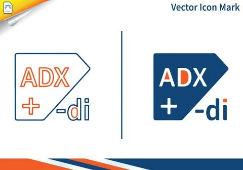 Average directional index adx technical analysis indicator. Stock Illustration