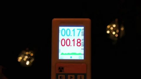 Average Gamma Ray Radiation level Europe Hungary 2022.08.28 22:10 Stock Footage 208710899