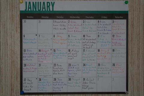 The average new years resolution. Stock Photos