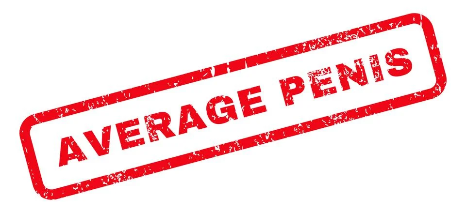 Average Penis Text Rubber Stamp Stock Illustration