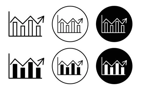 Average simple icon collection set on white background color Stock Illustration