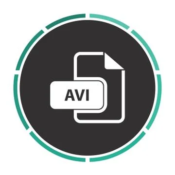AVI computer symbol Stock Illustration