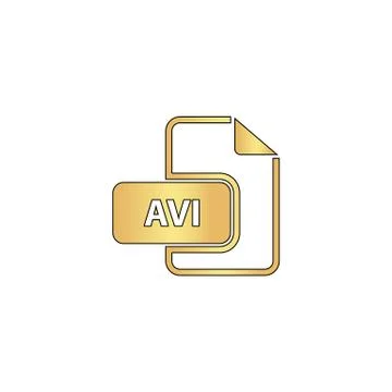 AVI computer symbol Stock Illustration