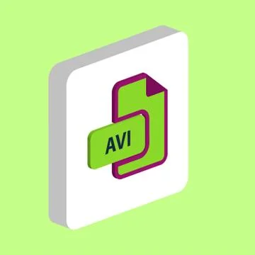 AVI computer symbol Stock Illustration