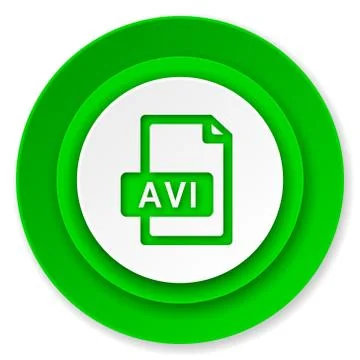 Avi file icon. Stock Illustration