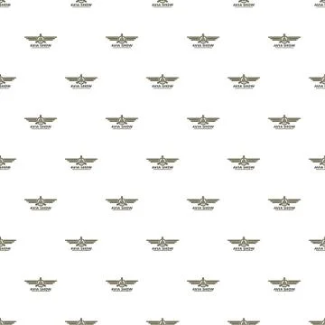 Avia show pattern seamless vector Stock Illustration