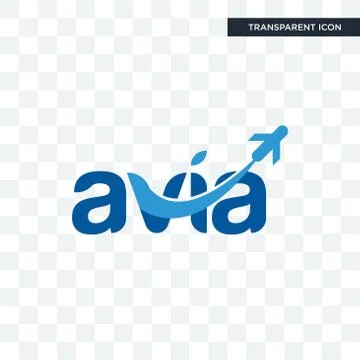 Avia vector icon isolated on transparent background, avia logo design Stock Illustration