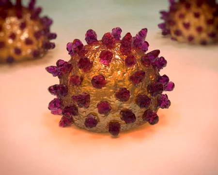 Avian flu virus, artwork Stock Illustration