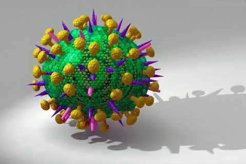 Avian Flu Virus Stock Illustration