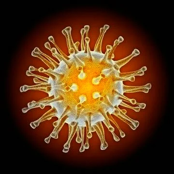 Avian influenza virus, computer artwork Stock Illustration