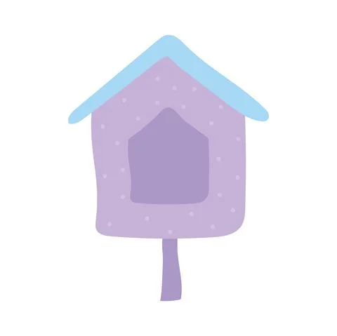 Aviary on a white background Stock Illustration